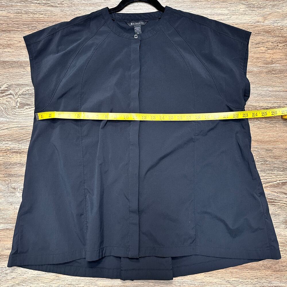 Athleta Performance Poplin Popover Button Up High… - image 5